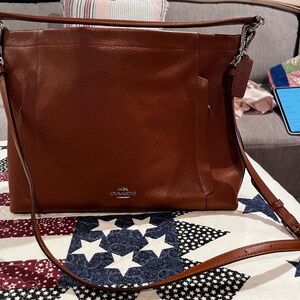 Coach pebbled leather handbag